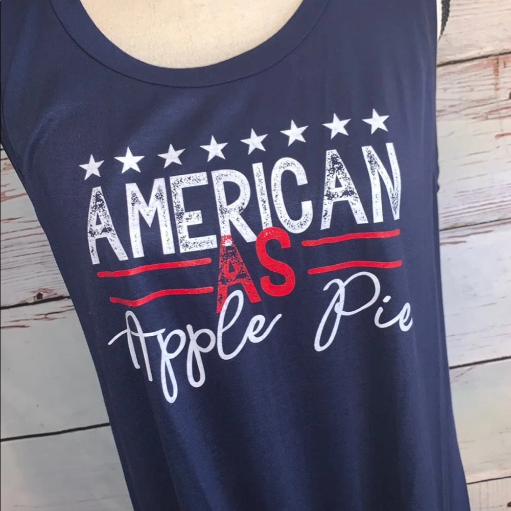 🇺🇸Gameday Couture American as Apple Pie Tank